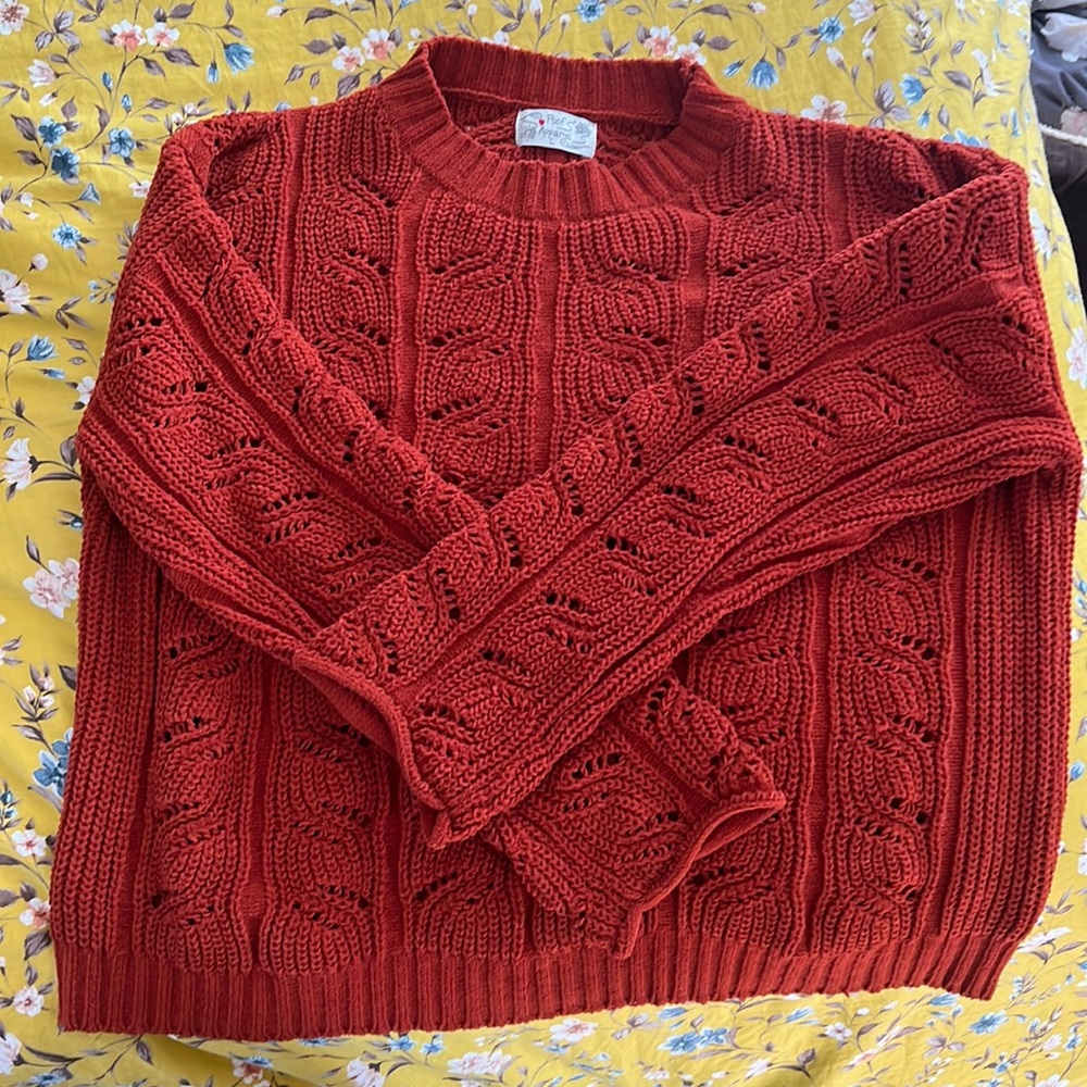 Rust Chenille Sweater